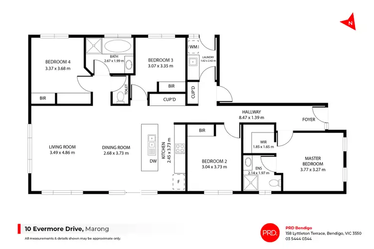 Floorplan of Homely house listing, 10 Evermore Drive, Marong VIC 3515