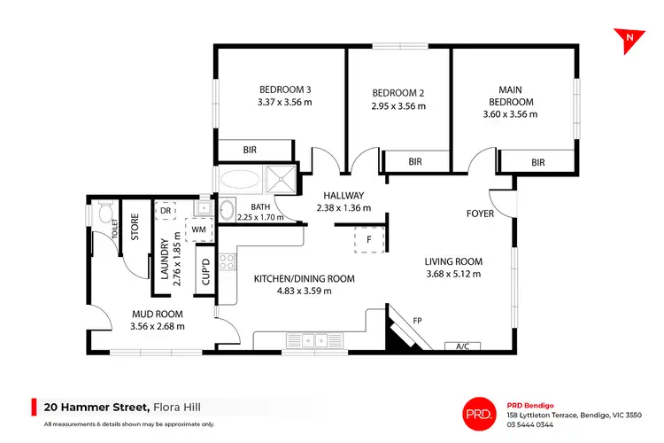 Floorplan of Homely house listing, 20 Hammer Street, Flora Hill VIC 3550