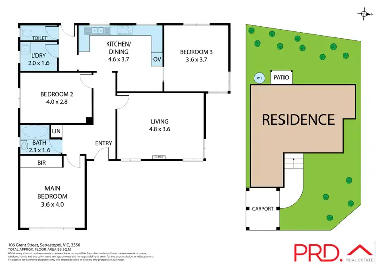 Floorplan of Homely house listing, 106 Grant Street, Sebastopol VIC 3356
