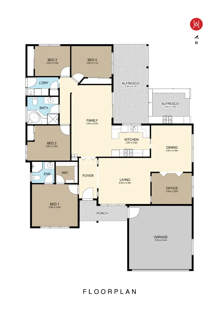 Floorplan of Homely house listing, 17 Richard Crescent, Cecil Hills NSW 2171