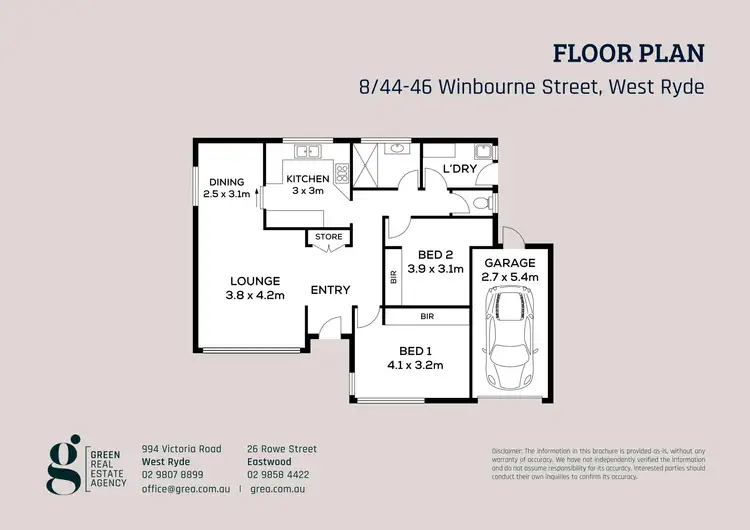 Floorplan of Homely villa listing, 8/44-46 Winbourne Street, West Ryde NSW 2114