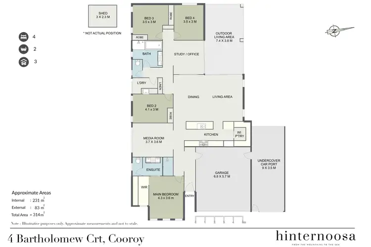 Floorplan of Homely house listing, 4 Bartholomew Court, Cooroy QLD 4563