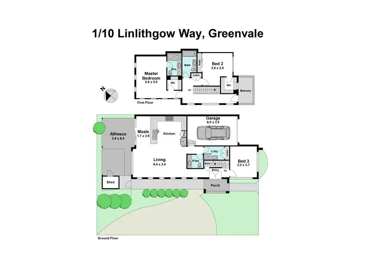 Floorplan of Homely house listing, 1/10 Linlithgow Way, Greenvale VIC 3059
