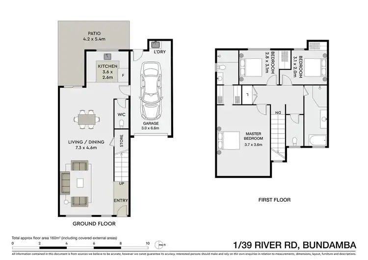 Floorplan of Homely townhouse listing, 1/39 River Road, Bundamba QLD 4304