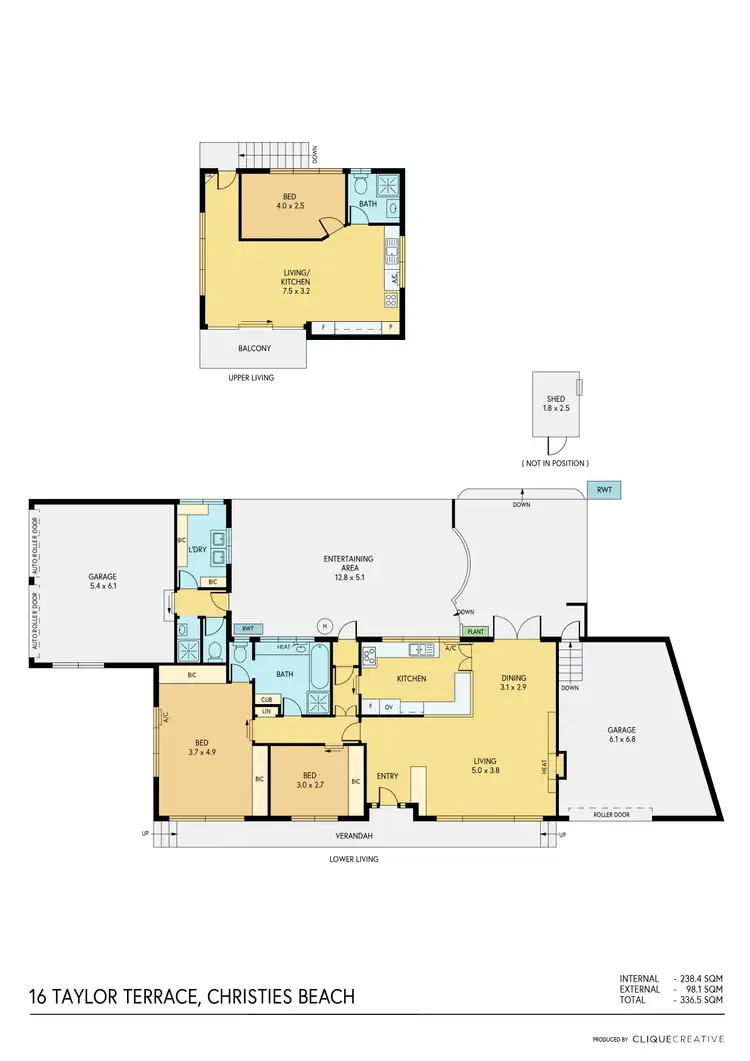 Floorplan of Homely house listing, 16 Taylor Terrace, Christies Beach SA 5165