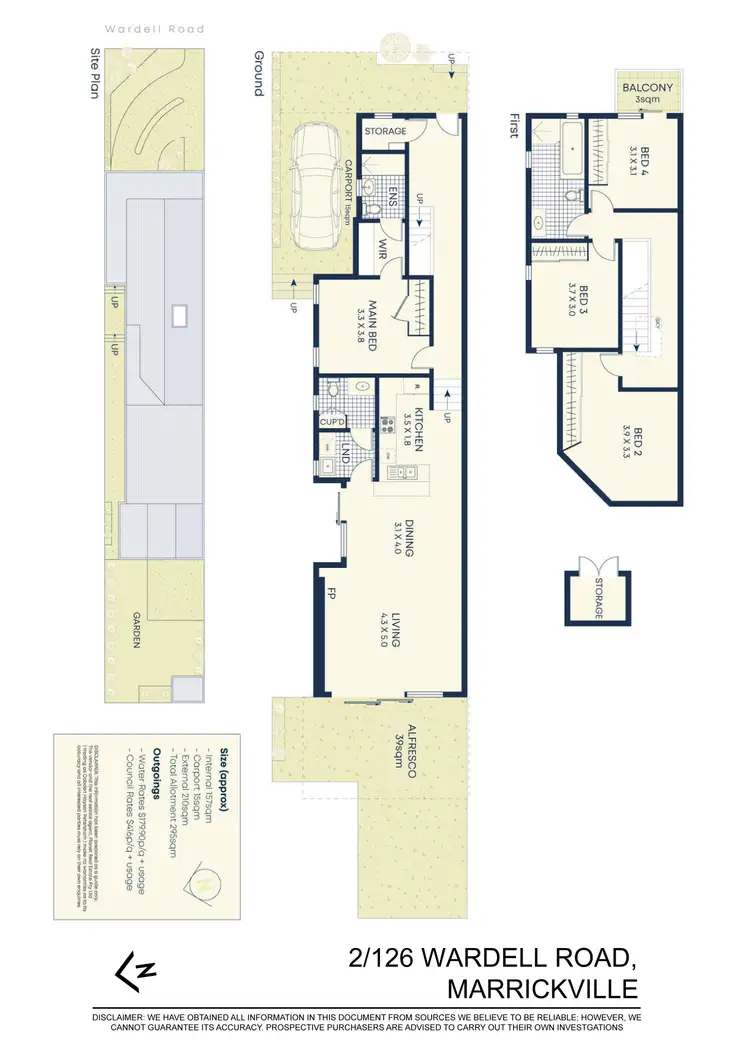 Floorplan of Homely house listing, 2/126 Wardell Road, Marrickville NSW 2204