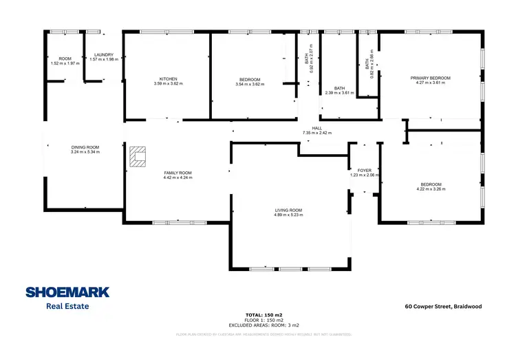 Floorplan of Homely house listing, 60 Cowper Street, Braidwood NSW 2622