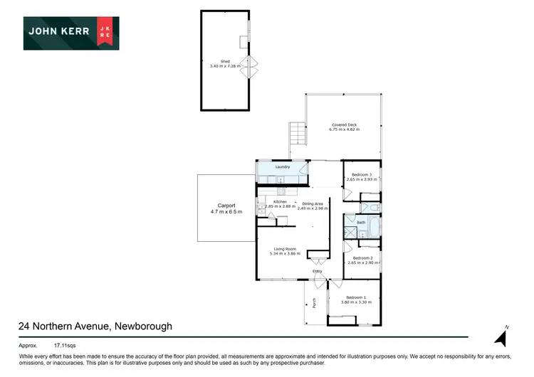 Floorplan of Homely house listing, 24 Northern Avenue, Newborough VIC 3825