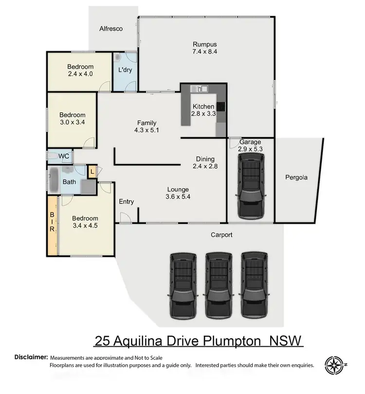 Floorplan of Homely house listing, 25 Aquilina Drive, Plumpton NSW 2761