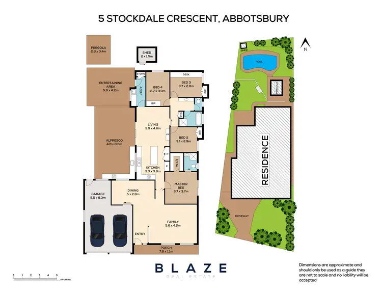Floorplan of Homely house listing, 5 Stockdale Crescent, Abbotsbury NSW 2176
