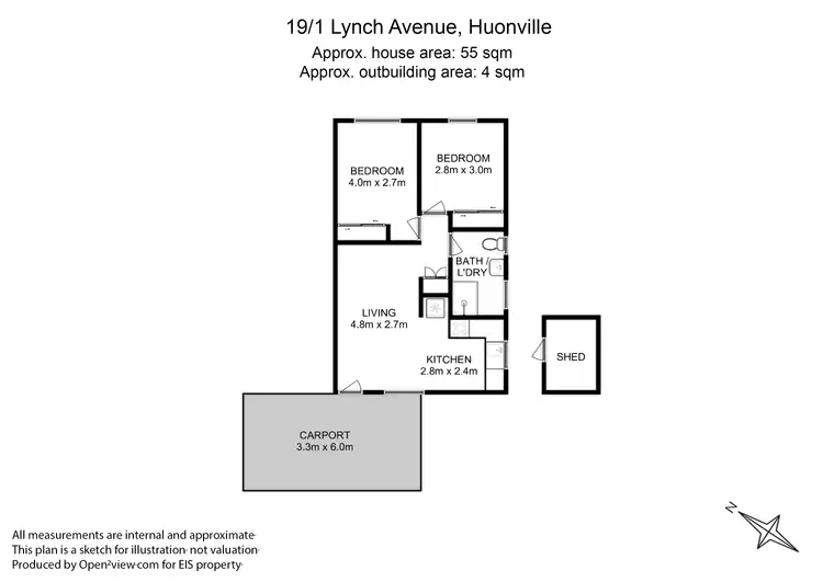 Floorplan of Homely unit listing, 19/1 Lynch Avenue, Huonville TAS 7109