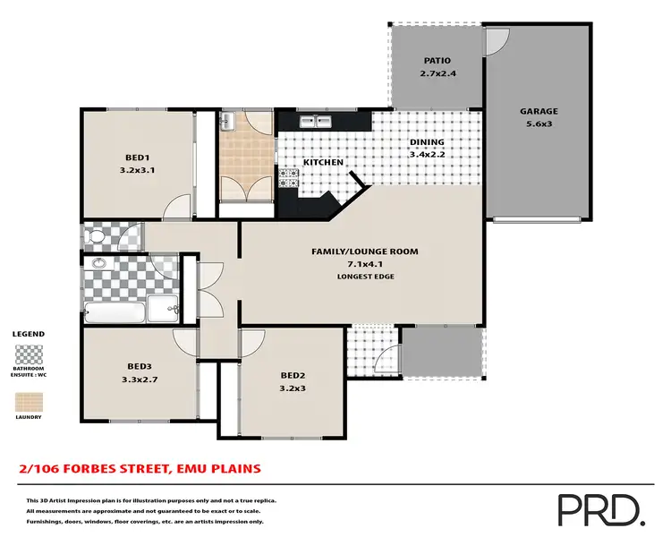 Floorplan of Homely villa listing, 2/106 Forbes Street, Emu Plains NSW 2750
