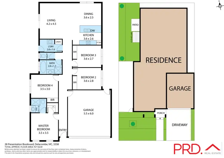Floorplan of Homely house listing, 28 Presentation Boulevard, Winter Valley VIC 3358