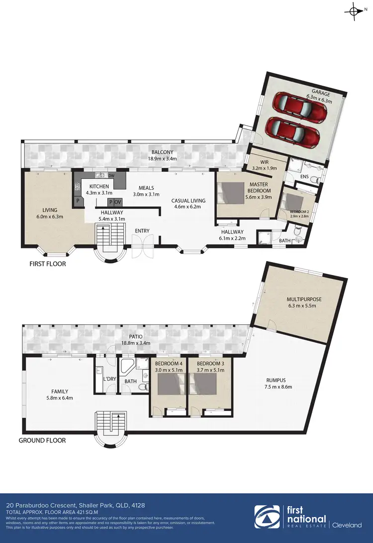 Floorplan of Homely house listing, 20 Paraburdoo Crescent, Shailer Park QLD 4128