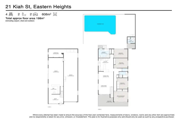 Floorplan of Homely house listing, 21 Kiah Street, Eastern Heights QLD 4305