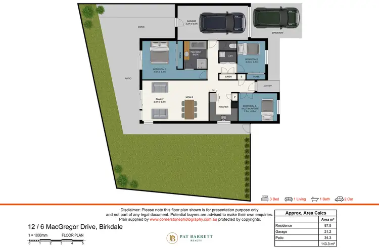 Floorplan of Homely villa listing, 12/6 - 10 Macgregor Drive, Birkdale QLD 4159