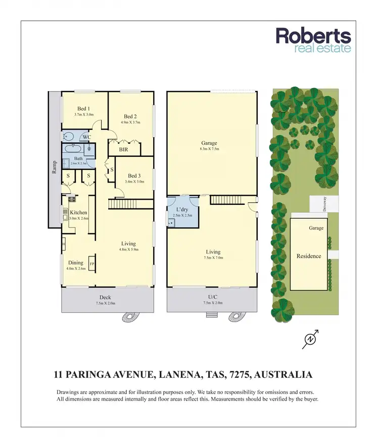 Floorplan of Homely house listing, 11 Paringa Avenue, Lanena TAS 7275