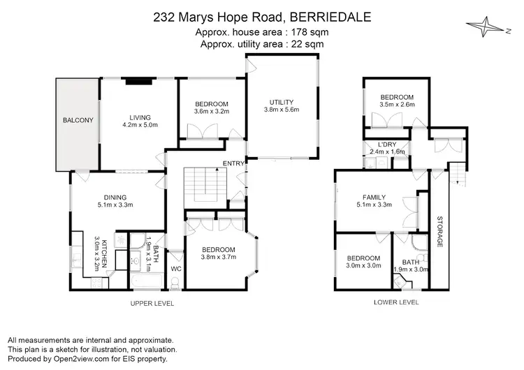 Floorplan of Homely house listing, 232 Marys Hope Road, Berriedale TAS 7011