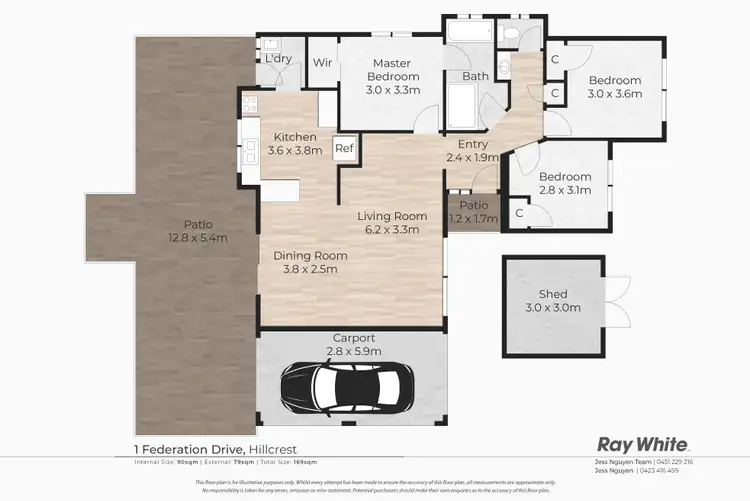 Floorplan of Homely house listing, 1 Federation Drive, Hillcrest QLD 4118