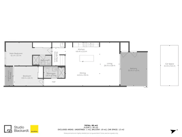 Floorplan of Homely apartment listing, 23/2-4 Garden Terrace, Newmarket QLD 4051