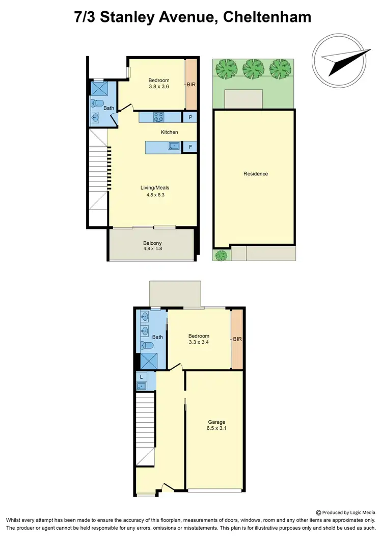 Floorplan of Homely townhouse listing, 7/3 Stanley Avenue, Cheltenham VIC 3192