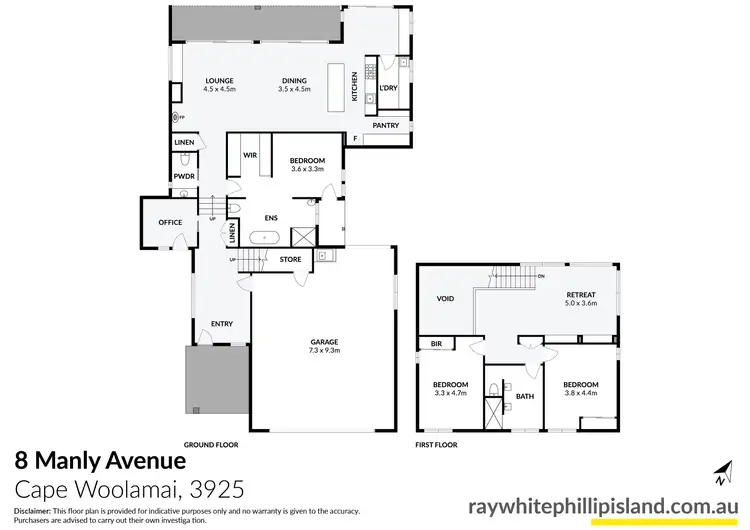 Floorplan of Homely house listing, 8 Manly Avenue, Cape Woolamai VIC 3925
