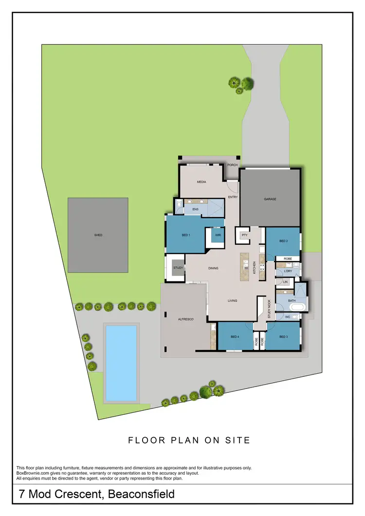 Floorplan of Homely house listing, 7 Mod Crescent, Beaconsfield QLD 4740