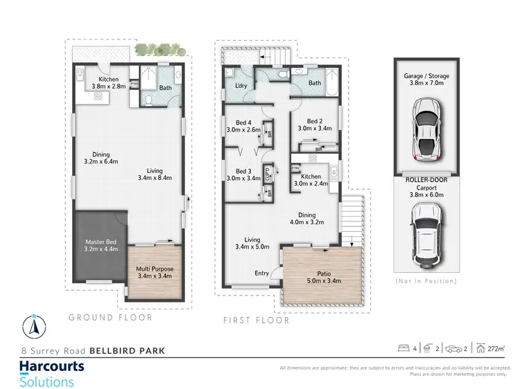 Floorplan of Homely house listing, 8 Surrey Road, Bellbird Park QLD 4300