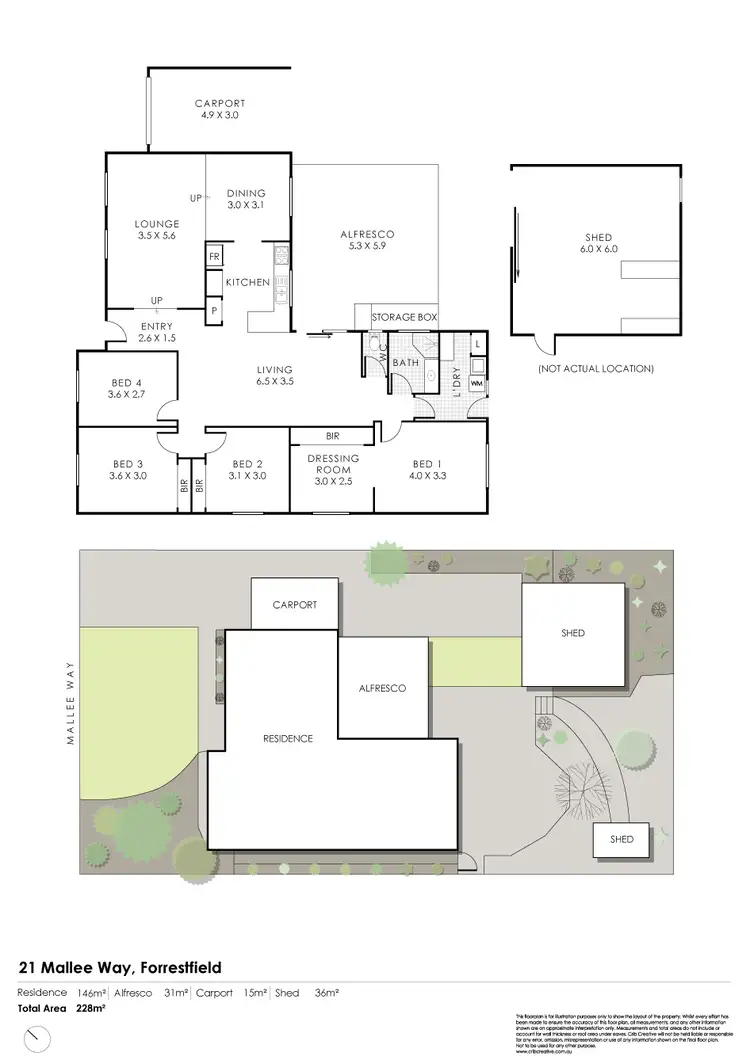 Floorplan of Homely house listing, 21 Mallee Way, Forrestfield WA 6058