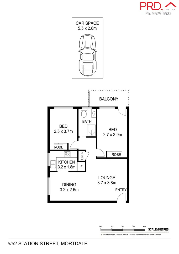 Floorplan of Homely unit listing, 5/52 Station Street, Mortdale NSW 2223