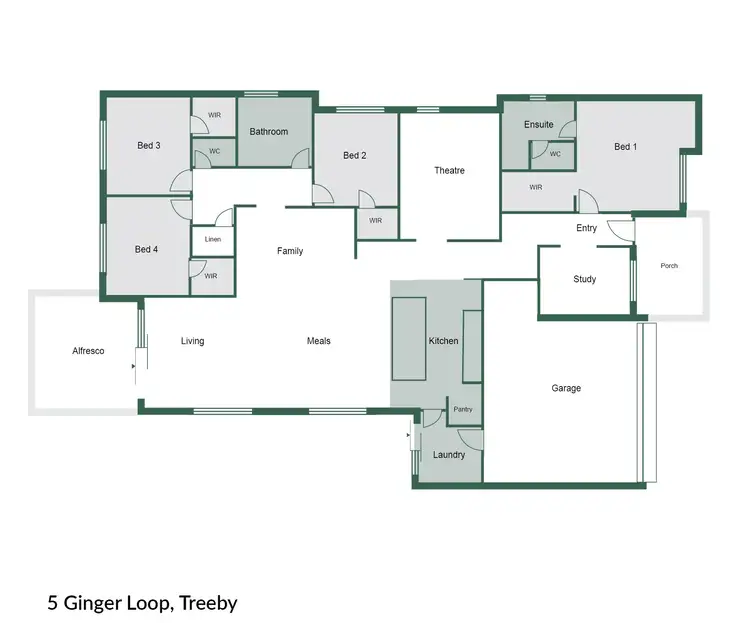 Floorplan of Homely house listing, 5 Ginger Loop, Treeby WA 6164
