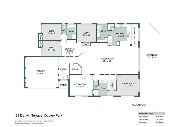 Floorplan of Homely house listing, 89 Darwin Terrace, Dudley Park WA 6210