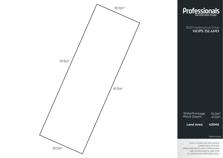Floorplan of Homely land listing, 5023 Harbourview Drive, Hope Island QLD 4212