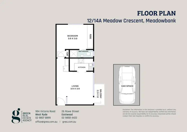 Floorplan of Homely unit listing, 12/14A Meadow Crescent, Meadowbank NSW 2114