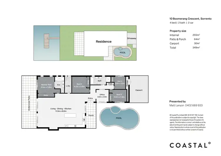 Floorplan of Homely house listing, 10 Boomerang Crescent, Sorrento QLD 4217