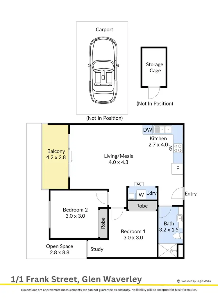Floorplan of Homely apartment listing, 1/1 Frank Street, Glen Waverley VIC 3150