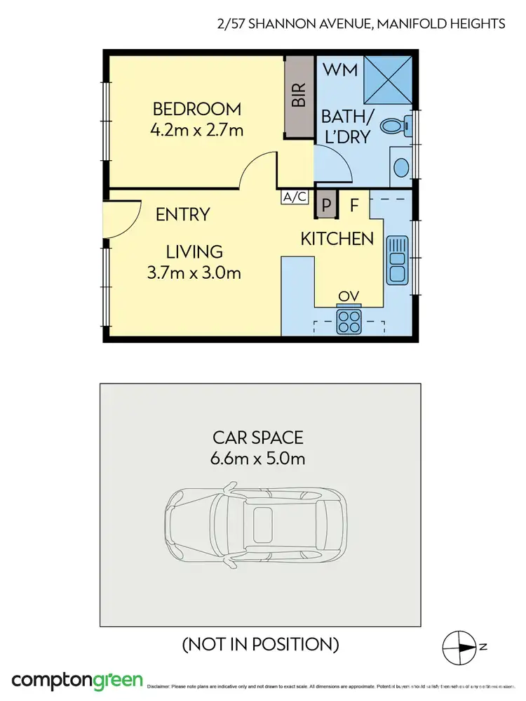 Floorplan of Homely unit listing, 2/57 Shannon Avenue, Manifold Heights VIC 3218