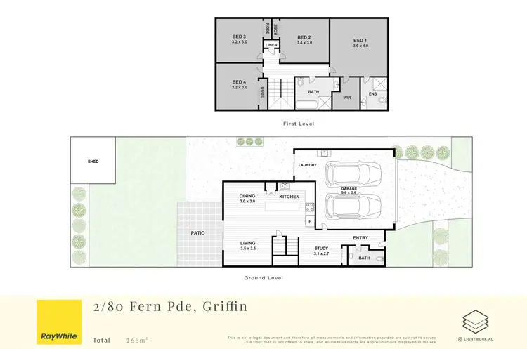 Floorplan of Homely semi-detached listing, 2/80 Fern Parade, Griffin QLD 4503