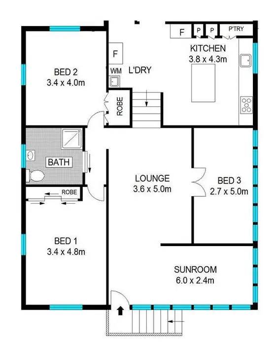 Floorplan of Homely house listing, 380 South Pine Road, Enoggera QLD 4051