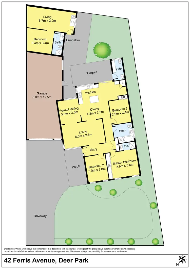 Floorplan of Homely house listing, 42 Ferris Avenue, Deer Park VIC 3023