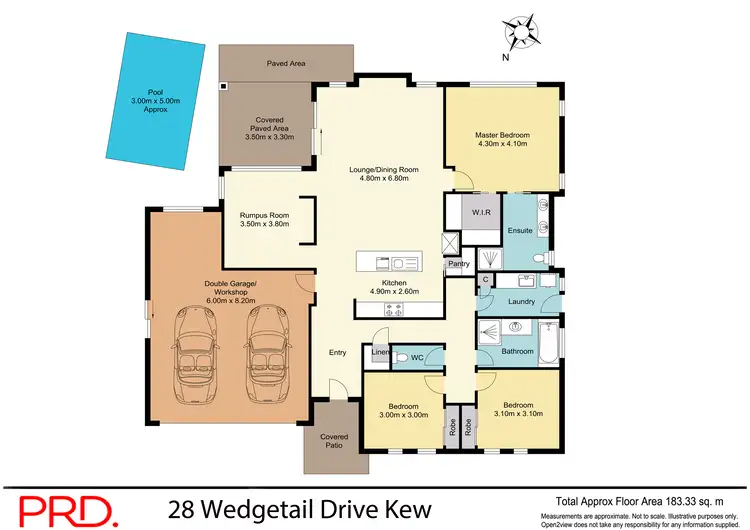Floorplan of Homely house listing, 28 Wedgetail Drive, Kew NSW 2439