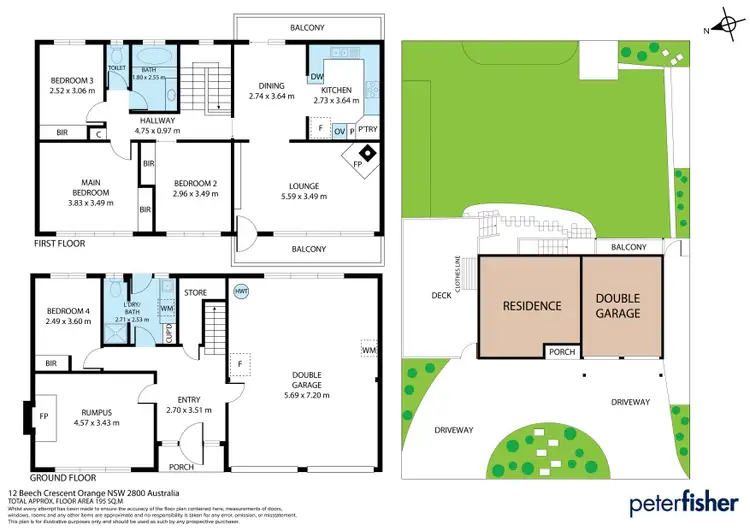 Floorplan of Homely house listing, 12 Beech Crescent, Orange NSW 2800