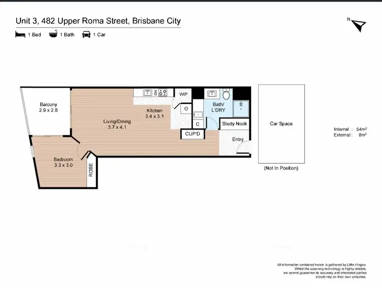Floorplan of Homely apartment listing, 3/482 Upper Roma Street, Brisbane City QLD 4000