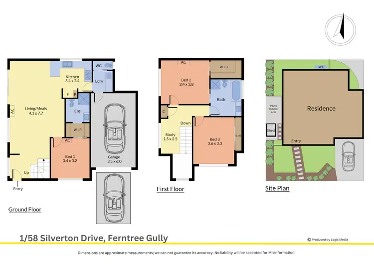 Floorplan of Homely townhouse listing, 1/58 Silverton Drive, Ferntree Gully VIC 3156