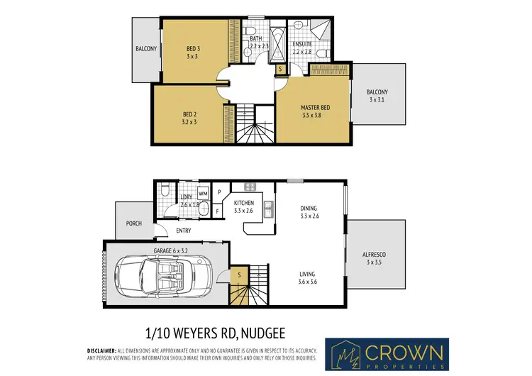 Floorplan of Homely townhouse listing, 1/10 Weyers Road, Nudgee QLD 4014