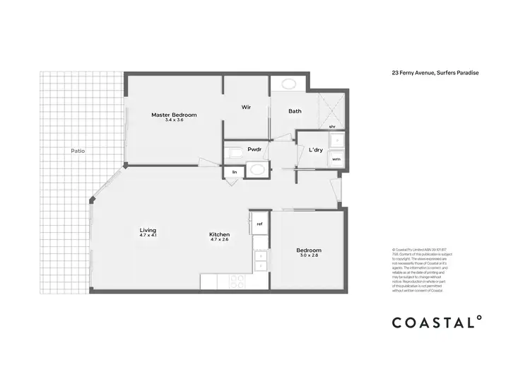 Floorplan of Homely apartment listing, 2026/23 Ferny Avenue, Surfers Paradise QLD 4217