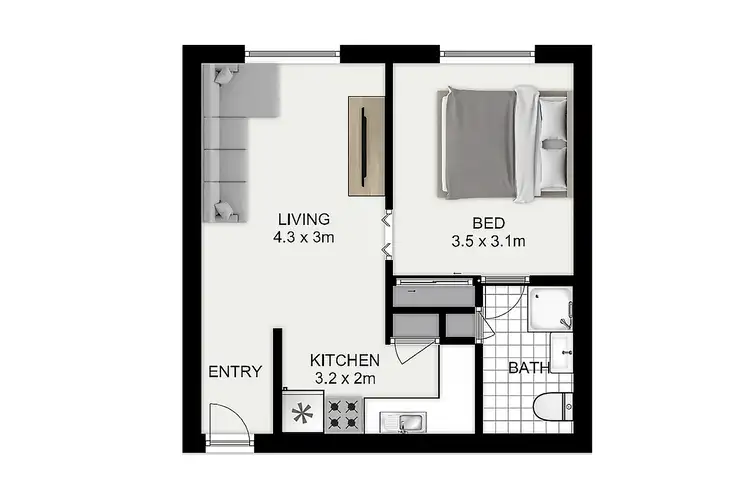 Floorplan of Homely unit listing, 12/267 Gladstone Road, Dutton Park QLD 4102