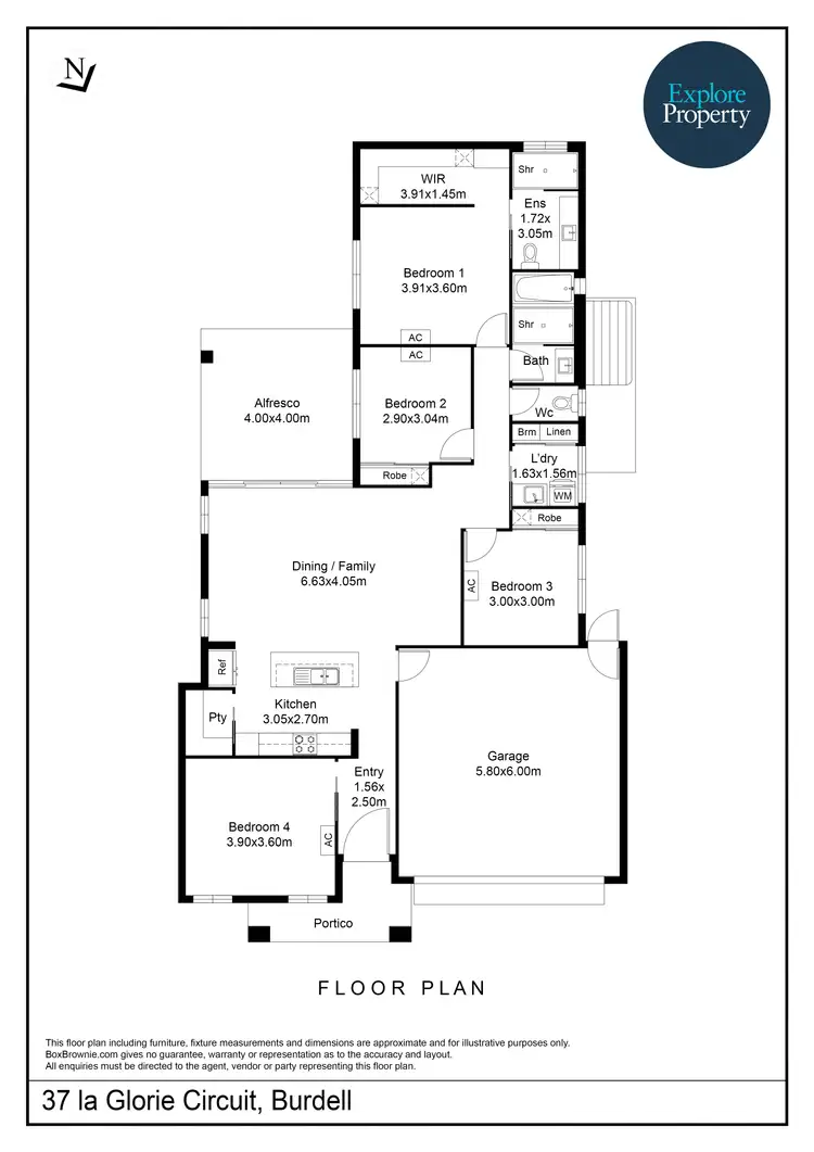 Floorplan of Homely house listing, 37 La Glorie Circuit, Burdell QLD 4818