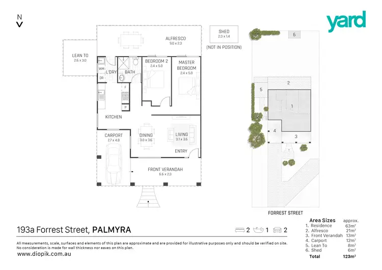 Floorplan of Homely house listing, 193A Forrest Street, Palmyra WA 6157