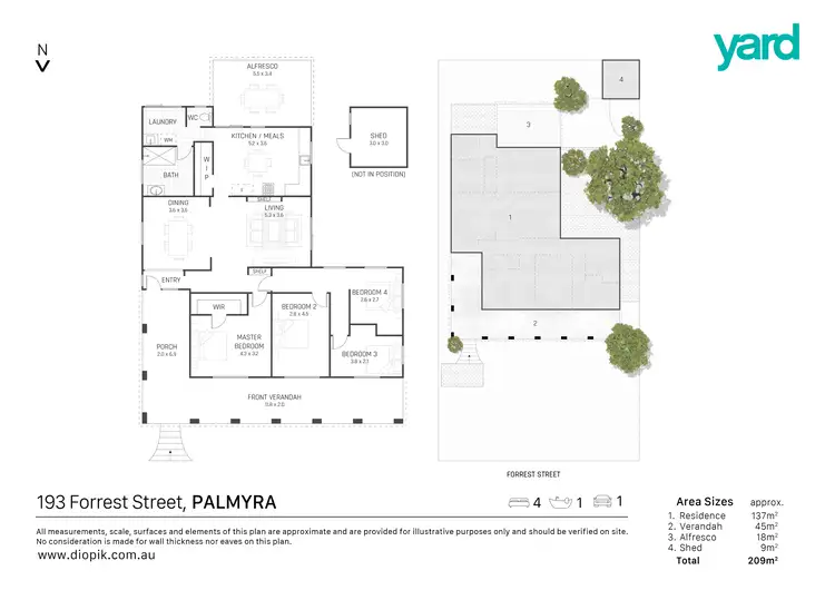 Floorplan of Homely house listing, 193 Forrest Street, Palmyra WA 6157